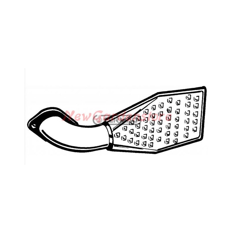 Abgasschalldämpfer für ACME Bodenfräse VT88 VT94 11475
