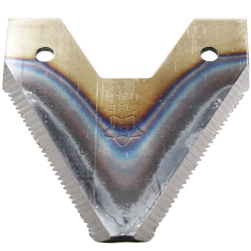Wide type ribbed section blade tooth for BCS, Bedogni, Bertolini, Grillo, Nibbi and Sep motor mowers