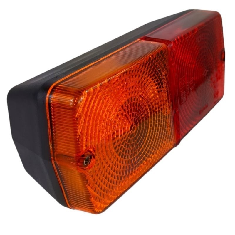 Luz trasera derecha e izquierda para tractor y remolque 3 luces rectangular sin reflector - COBO
