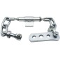 Harness chain with plate for Landini tractor, length 570 mm, link 2 + 2