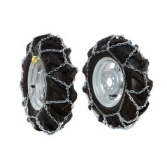 Pair of snow chains for 5.00-10" motor cultivator wheels NIBBI KAM 4 - KAM 7S | NewgardenAgri.com