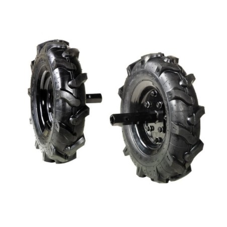 Paar 3.50-8" bereifte Räder für NIBBI Motormäher 118 | NewgardenAgri.com