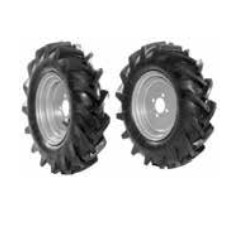 Paar 4.00-8" bereifte Räder mit fester Scheibe NIBBI BRIK 5 S Motorkultivator | NewgardenAgri.com