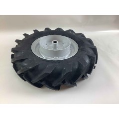 Pair of 4.00-8 tyred wheels with fixed disc for walking tractor NIBBI BRIK 1 BRIK 3 | NewgardenAgri.com