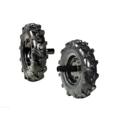 Pair of 4.00-8 tyred wheels for walking tractor NIBBI 104 S | NewgardenAgri.com