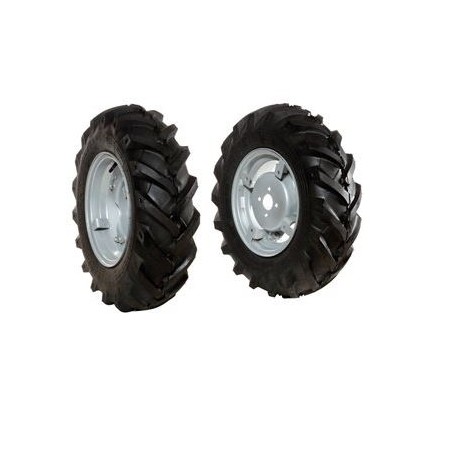 Paar 6,5/80-12" bereifte Räder mit verstellbarer Scheibe für NIBBI MAK-Schlepper | NewgardenAgri.com
