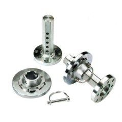 Pair of 5-hole adjustable axle shafts for walking tractor NIBBI BRIK 5S - KAM4 | NewgardenAgri.com