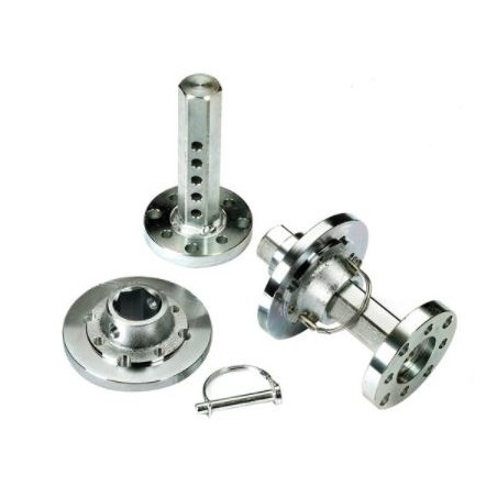 Pair of 5-hole adjustable axle shafts for walking tractor NIBBI BRIK 5S - KAM4 | NewgardenAgri.com