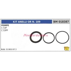 Kit joint torique ou N.109 pompe UNIVERSAL Bertolini C 53P 53PP 018387 | NewgardenAgri.com