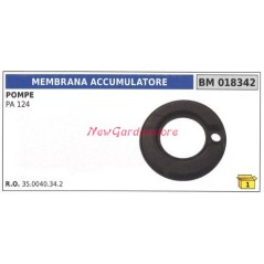 Membrana accumulatore UNIVERSALE pompa Bertolini PA 124 018342 | NewgardenAgri.com