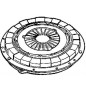 CARRARO single-plate clutch with springs for tiger agricultural tractor RS 15298
