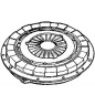 Single plate clutch with springs for farm tractor 330 BERTOLINI 15331