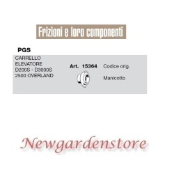 Manicotto 15364 carrello elevatore PGS D200S 3000S 2500 compatibile OVERLAND | NewgardenAgri.com