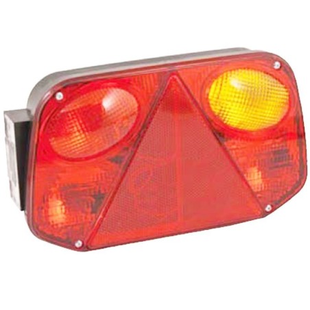 Rechtes Rücklicht für Traktor- und Anhängerstoßstange 250 x 149 mm 4 Lichter | NewgardenAgri.com