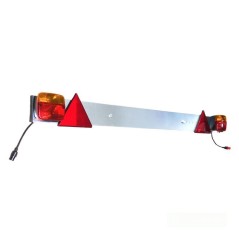 Rear trailer light bar 140-180 cm galvanized complete high type | NewgardenAgri.com