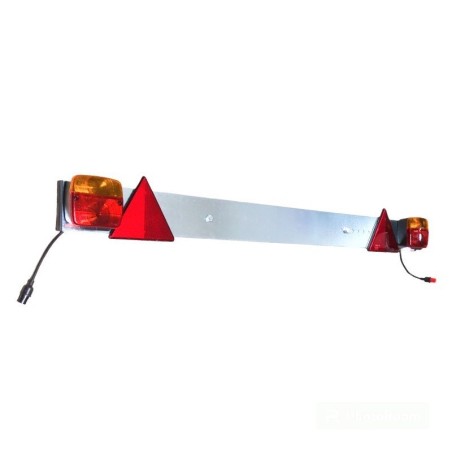 Rear trailer light bar 140-180 cm galvanized complete high type | NewgardenAgri.com