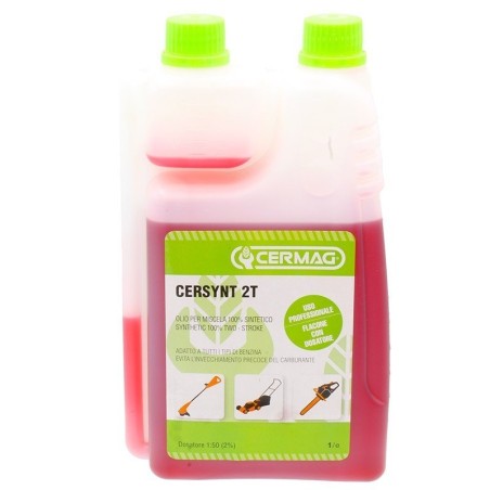 Synthetic blend oil for 2-stroke engines 1 liter with dispenser | NewgardenAgri.com