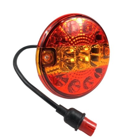 Rear light for tractor and trailer LED 9-30V diameter 14 cm | NewgardenAgri.com