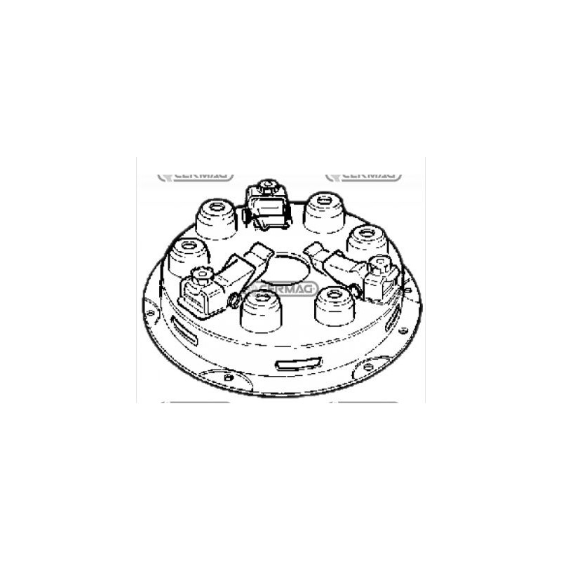 Single plate with clutch springs for walking tractor BM 12 BERTOLINI 15154