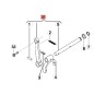 Asta comando motocoltivatore modelli BRIK1 BRIK3 FC120 ORIGINALE EMAK YF1250856