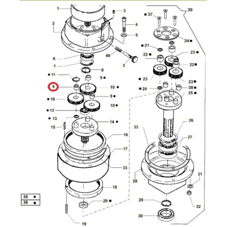 ORIGINAL ACTIVE Pinne Modelle t143 - t152 020806 Nadelgehäuse HK0808B | NewgardenAgri.com