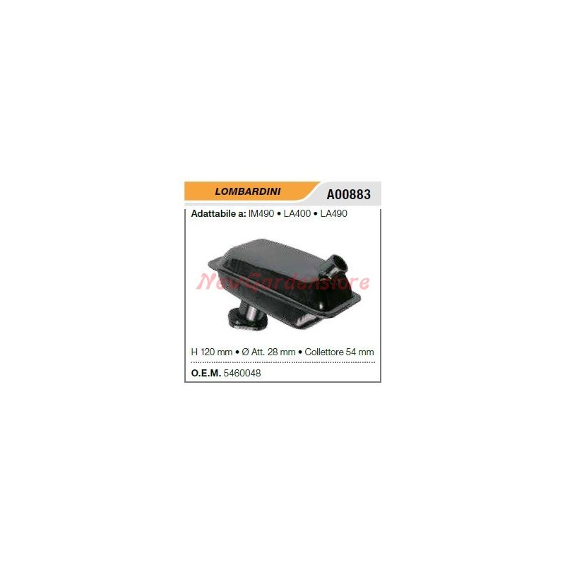 LOMBARDINI Schalldämpfer-Schalldämpfer Motorpumpe IM490 LA400 490 A00883