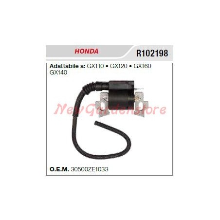 Zündspule HONDA Kettenhacke GX110 120 160 140 R102198 | NewgardenAgri.com