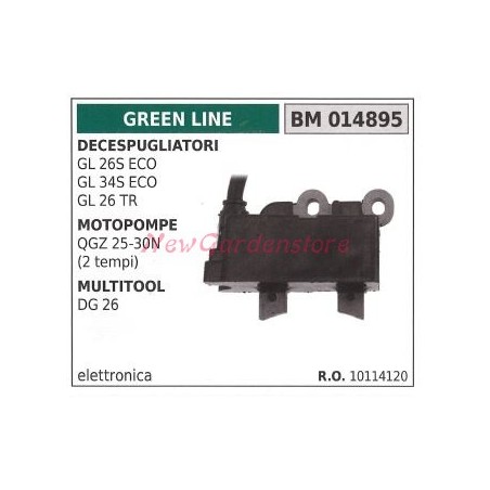 Bobina accensione GREEN LINE decespugliatori motopompe qgz 25 30n  014895
