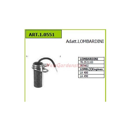 LOMBARDINI Motorkondensator für Schreittraktoren 70.2522.03 1.0551 | NewgardenAgri.com