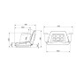 COBO seat with guide and safety belt for agricultural tractor