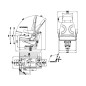 COBO pvc seat with mechanical suspension for agricultural tractor