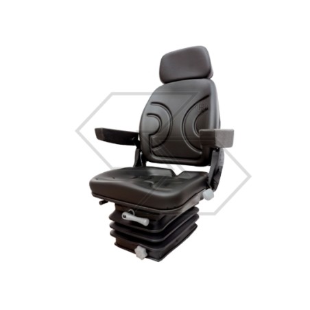 GRAMMER schwarz pvc mechanisch gefederter Sitz für Ackerschlepper | NewgardenAgri.com