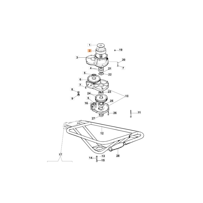 Cloche d'embrayage pour MTL40 MTL51 modèles ORIGINAL EMAK 375100011AR