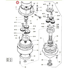 ORIGINAL ACTIVE boîte de vitesse perceuse modèles t143 - t152 020796 | NewgardenAgri.com