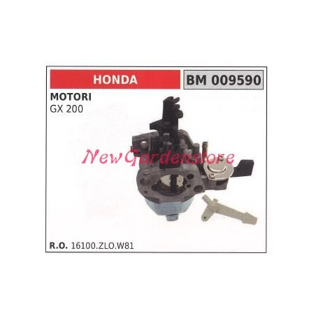 Carburatore a vaschetta HONDA motozappa GX 200 009590 | NewgardenAgri.com