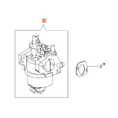 Carburatore transporter modelli CR270K ORIGINALE OLEOMAC L66150449 | NewgardenAgri.com