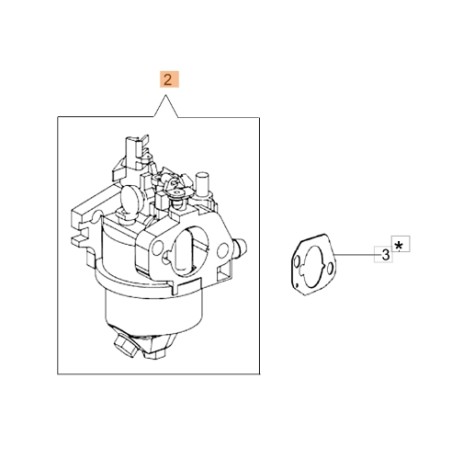 Carburatore transporter modelli CR270K ORIGINALE OLEOMAC L66150449 | NewgardenAgri.com