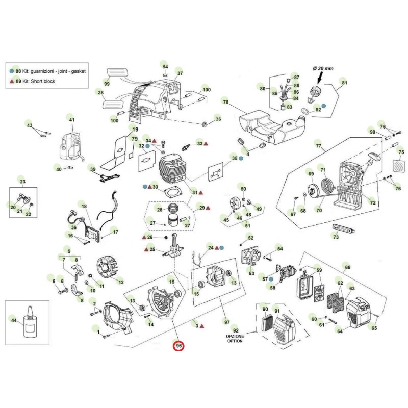 ORIGINAL ACTIVE Schwungrad Kurbelgehäuse Freischneider 4,5 - 5,5 t143 023006