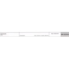 JARDIMECA motobineuse C180 câble accélérateur 1125 mm câble 1055 mm gaine | NewgardenAgri.com