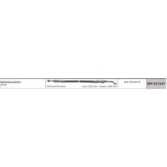 SANDRIGARDEN blade coupling cable SANDRIGARDEN motor mower SG80 cable 1615mm sheath 1380mm | NewgardenAgri.com