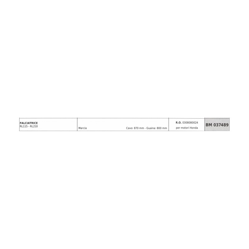 Drive cable REQUES ET LECOEUR RL115 RL210 mower cable 870mm sheath 800mm