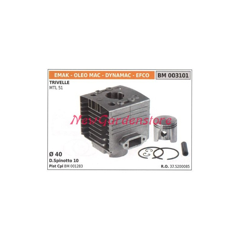Cilindro de pistón segmentado EMAK Motor de sinfín EMAK MTL 51 003101