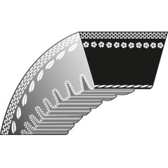 Courroie de distribution compatible avec la tondeuse DOLMAR 8-956 3/8'' 32'' DPC6400 6401 641 | NewgardenAgri.com
