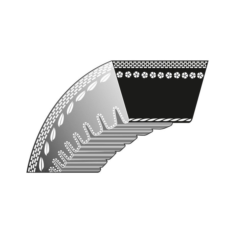 Courroie de distribution compatible avec la tondeuse DOLMAR 8-956 3/8'' 32'' DPC6400 6401 641