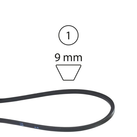 Flat belt for rotary tiller models with reverse gear ALKO 520509 402906 | NewgardenAgri.com
