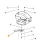 Correa SC 42 ORIGINAL STIGA cortacésped con asiento BGE400LC SC42B 41.1005.108