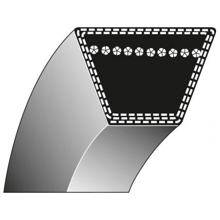 Cinghia trapezoidale MOTOSPAZZATRICE FALCIATRICE TIELBÜRGER 13x950mm | NewgardenAgri.com