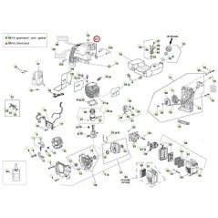 Cofano motore ORIGINALE ACTIVE decespugliatore 4.5 - 6.5 trivella t143 024197 | NewgardenAgri.com