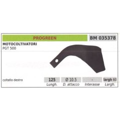 Cuchilla de corte derecha para tractor de dos ruedas PGT 500 | NewgardenAgri.com