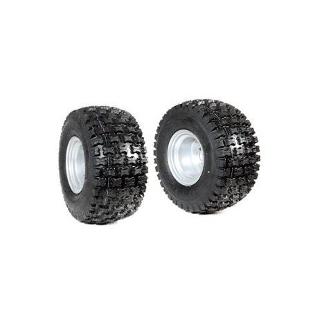 Paire de roues 18/950-8" à disque fixe pour tondeuse NIBBI FC 20 - FC 145 | NewgardenAgri.com